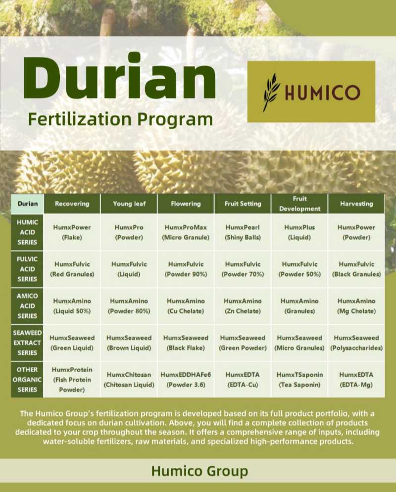 Humico Durian Fertilization Program